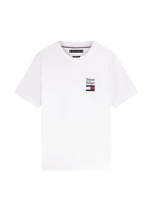 Cotton jersey T-shirt with embroidered logo Tommy Hilfiger | MW0MW42367YBR.YBR